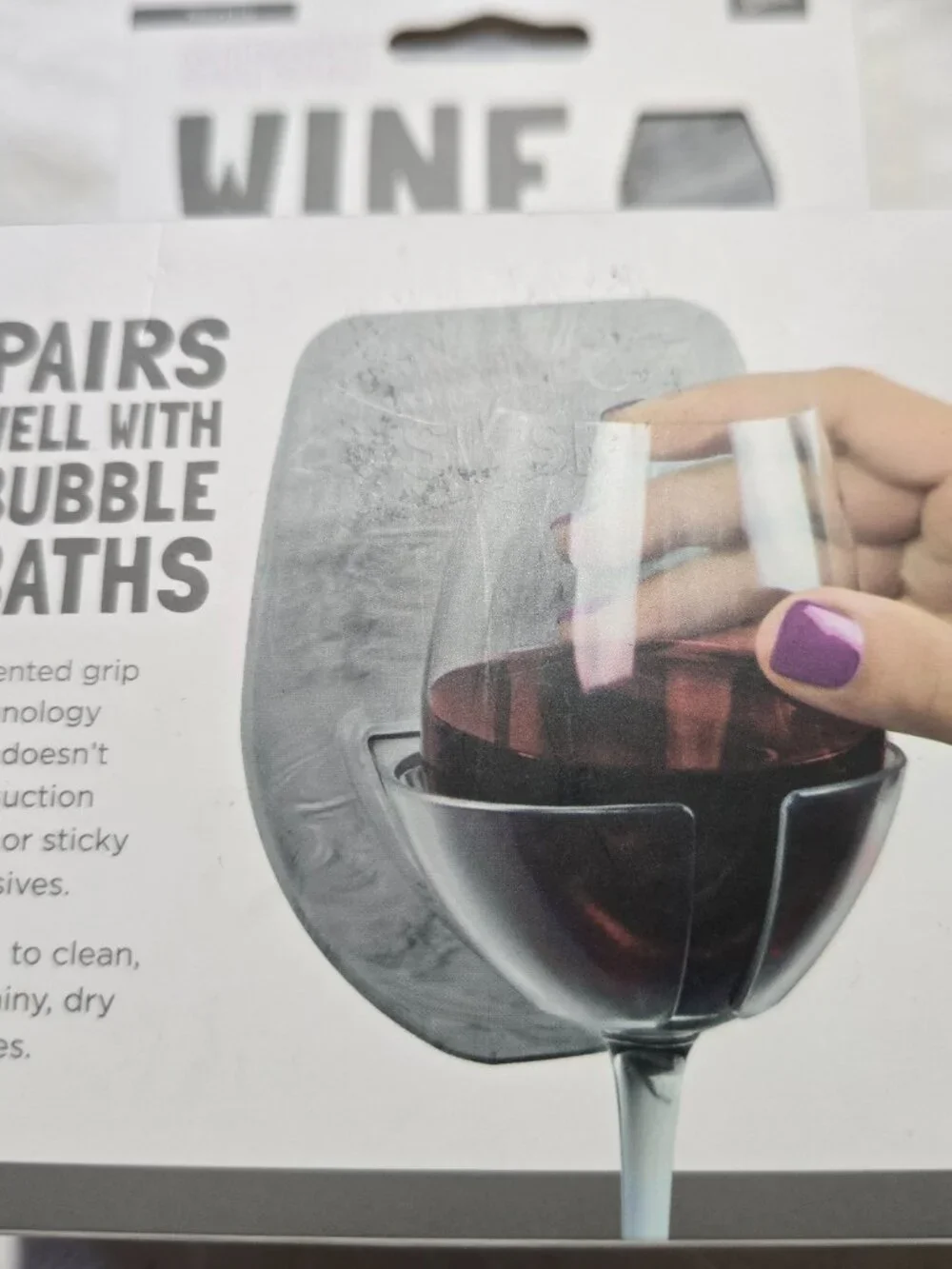 Sipski Wine Holder - Marble Design - 30Watt Patented Grip Technology - NWT
